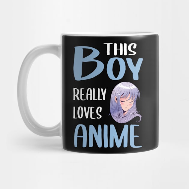 Mens Anime Girl Gift This Boy Really Loves Anime by TheTeeBee